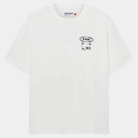 T-Shirt Cafe du Cycliste Col Paris - Blanc
