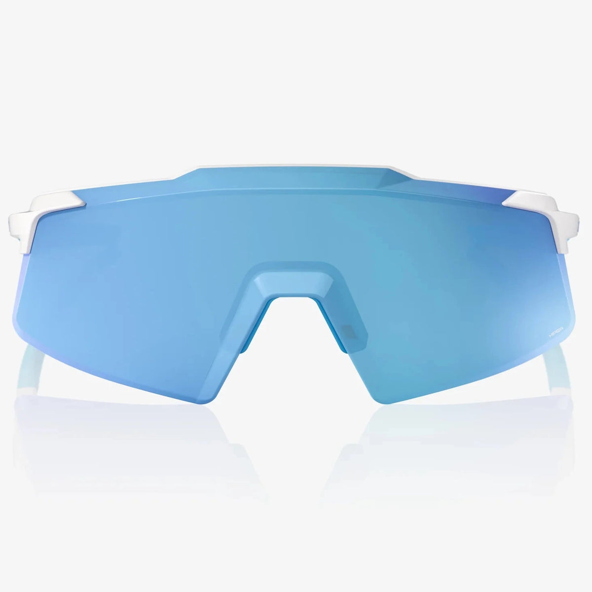 100% Aerocraft Brille - Matte White HiPER Blue Mirror