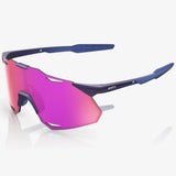 100% Hypercraft XS Brille – Satin Storm Metallic Purple Multilayer Mirror