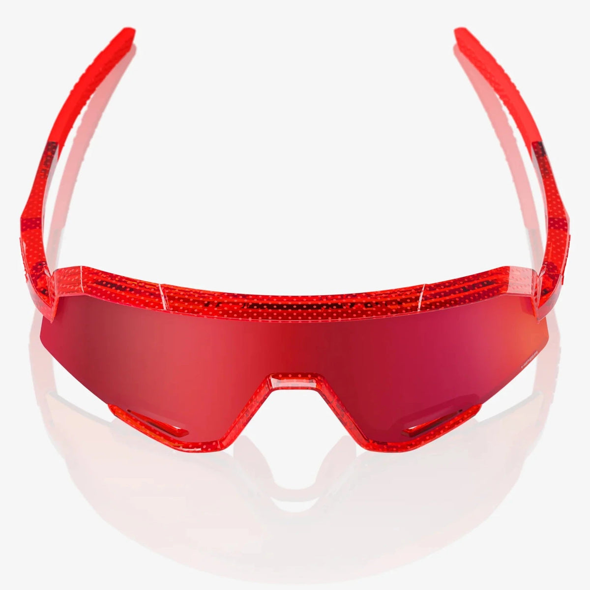 100% Slendale Glasses - Campari Translucent Red HiPER Fire Red