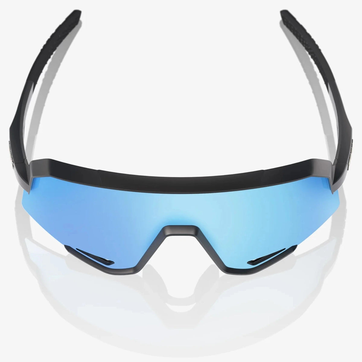 100% Slendale Glasses - Matte Black HiPER Blue ML Mirror