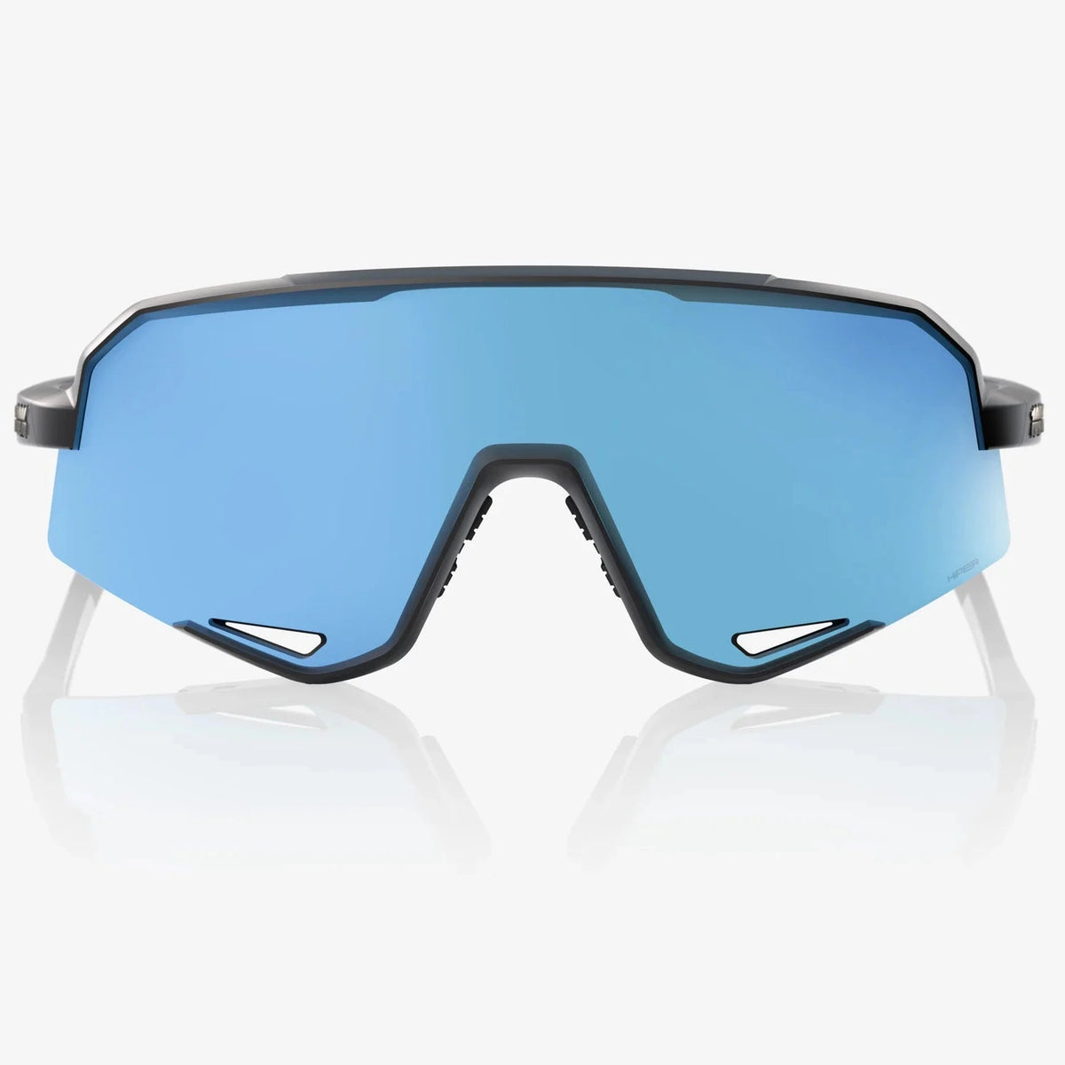 100% Slendale Glasses - Matte Black HiPER Blue ML Mirror