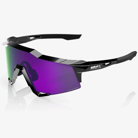 Occhiali 100% Speedcraft - Polished Black HiPER Lavender Mirror Polarized 100percent