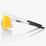 Occhiali 100% Speedcraft - Soft Tact Off White HiPER Red Multilayer Mirror