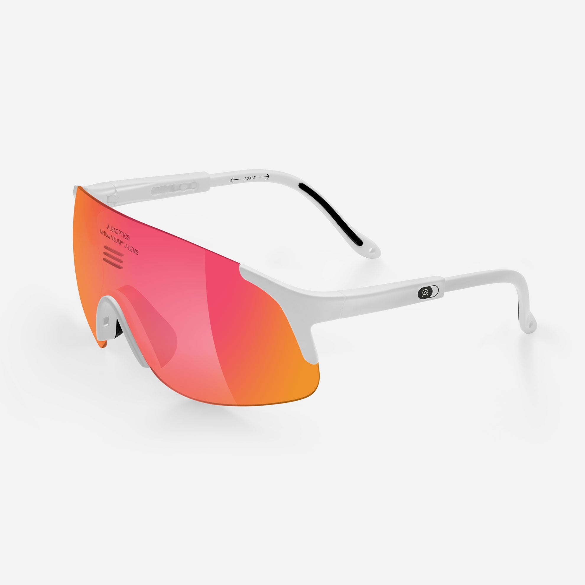Occhiali Alba Optics Jumbo - White Vzum F-lens Fire Alba Optics