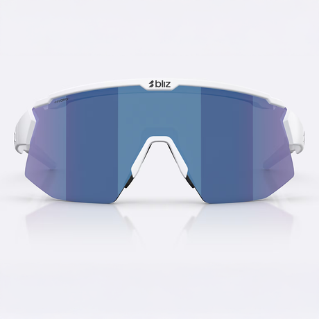 Bliz Breeze Brille - Matte White Smoke Blue