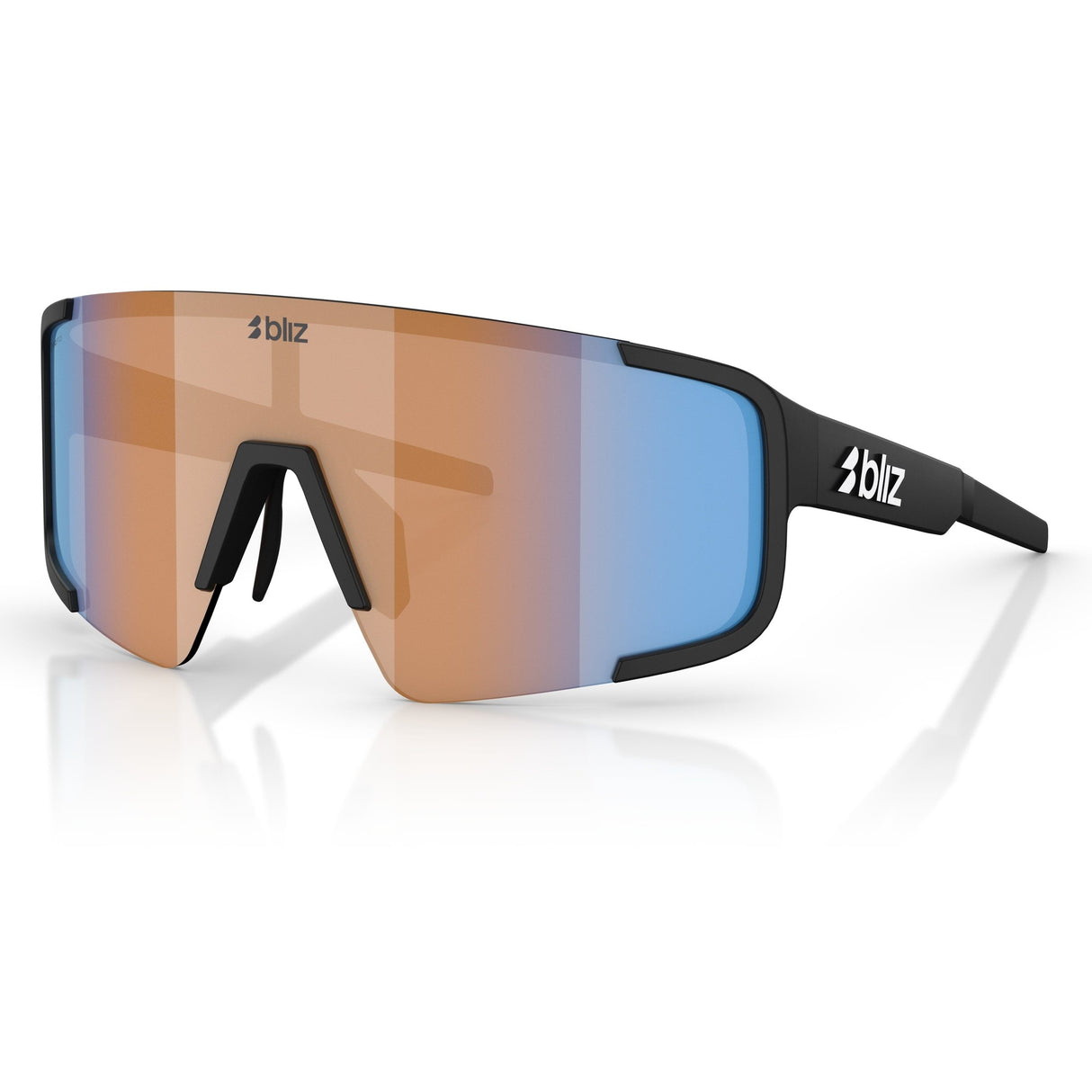 Occhiali Bliz P003 - Matte Black Coral-Orange Mirror Bliz