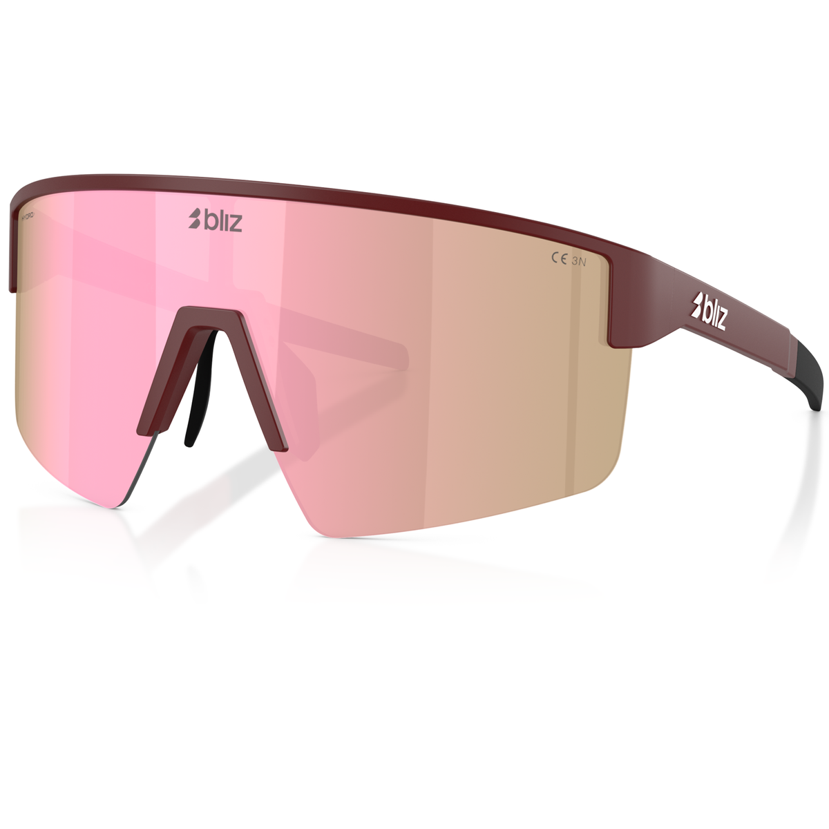 Lunettes Bliz P004 - Matte Burgundy Brown/Rose Multicolor