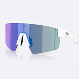 Brille Bliz P004 - Matte White Smoke Blue