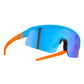 Neon Viper Teenager brille - Cyan orange mirror blue