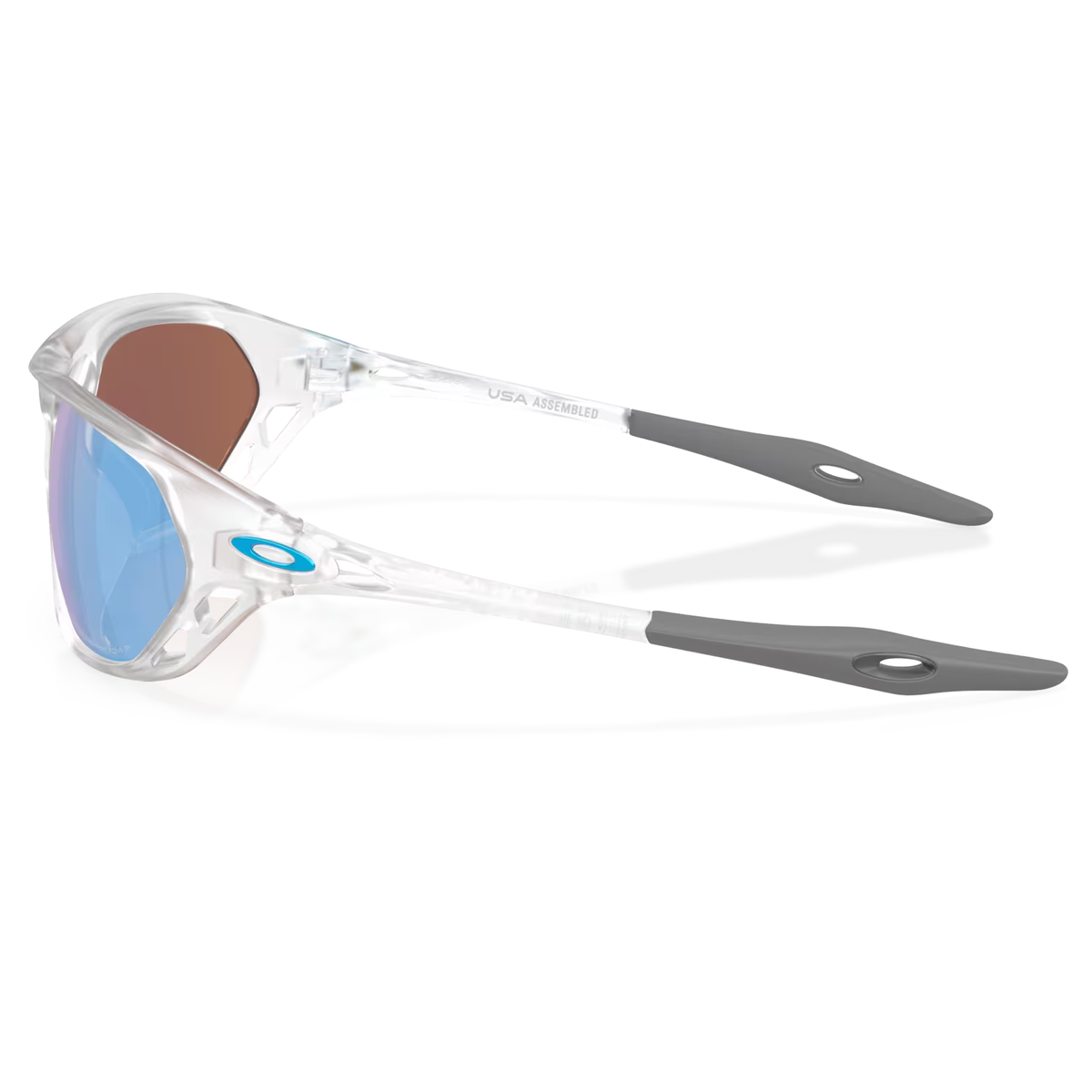 Lunettes Oakley Cage Jacket - Matte Clear Prizm Deep Water Polarized
