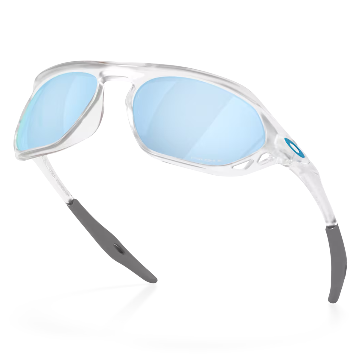 Lunettes Oakley Cage Jacket - Matte Clear Prizm Deep Water Polarized