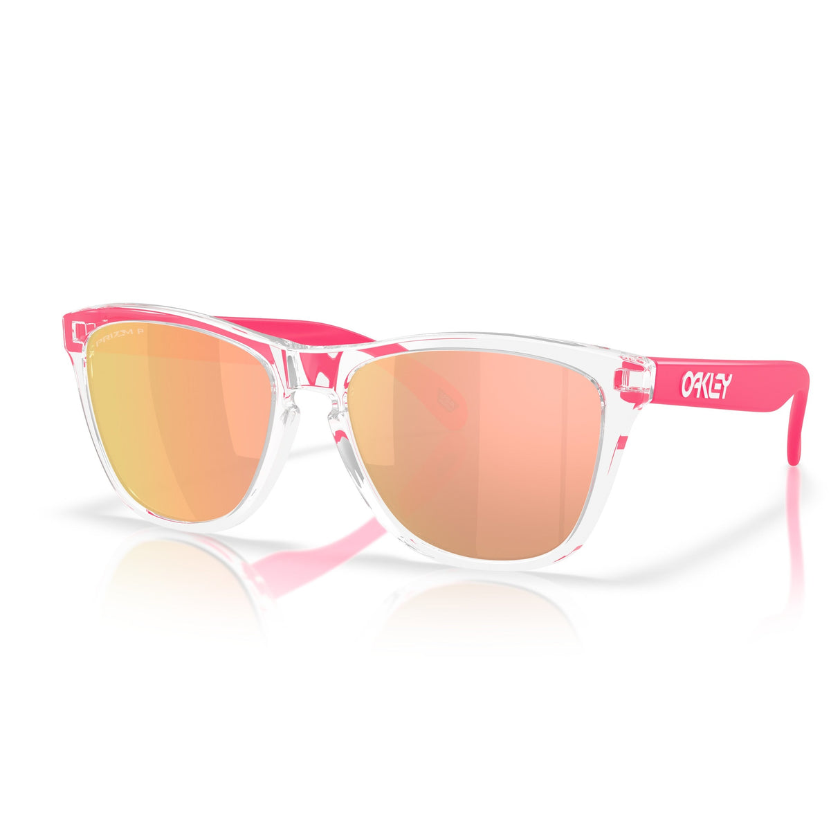 Lunettes Oakley Frogskins - Clear Prizm Rose Gold
