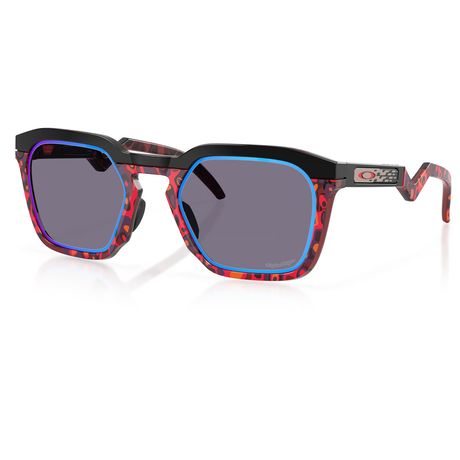 Oakley HSTN SQ Troy Lee Designs - Polished Black Prizm Grau