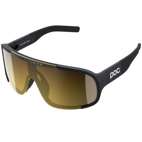 Occhiali Poc Aspire Mid - Uranium Black Clarity Road Partly Sunny Gold - L