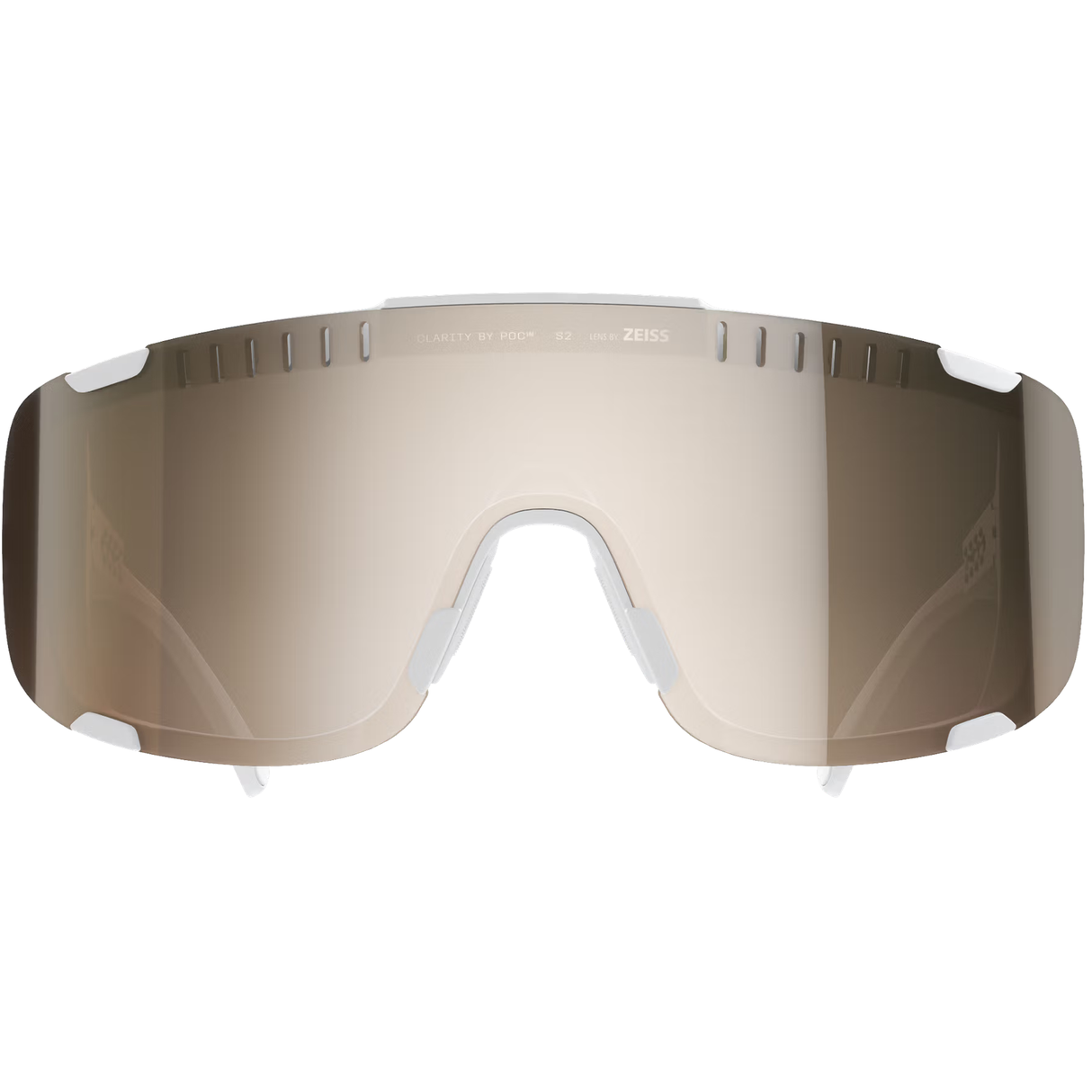 Poc Devour Mid + Glasses - Hydrogen White Clarity Trail Silver