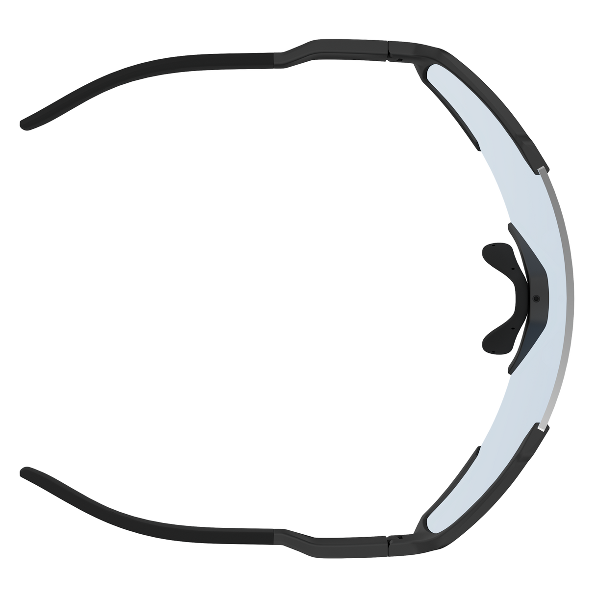 Scott Shield Compact Glasses - Black AmpBeryl Blue Chrome