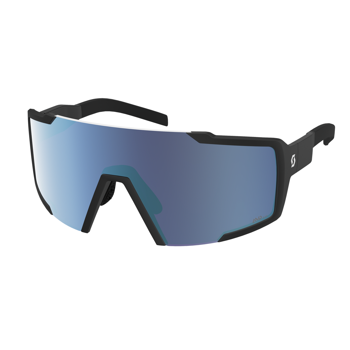 Scott Shield Compact Glasses - Black AmpBeryl Blue Chrome