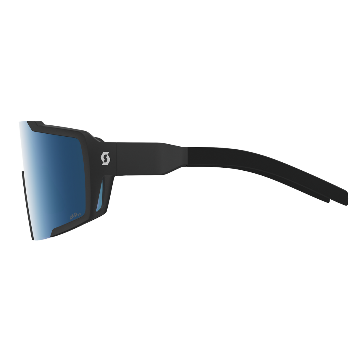 Scott Shield Compact Glasses - Black AmpBeryl Blue Chrome