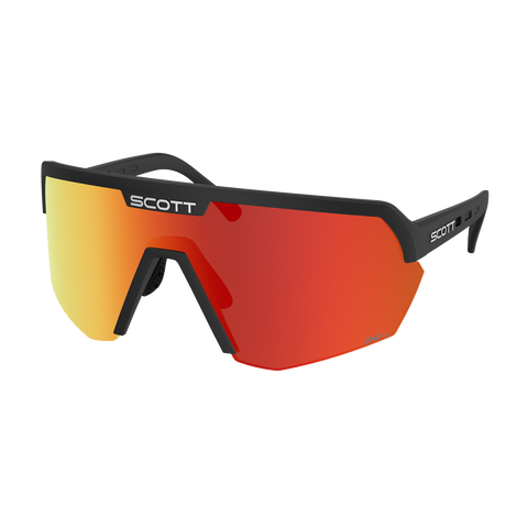 Occhiali Scott Sport Shield - Black Amp Red Chrome Scott