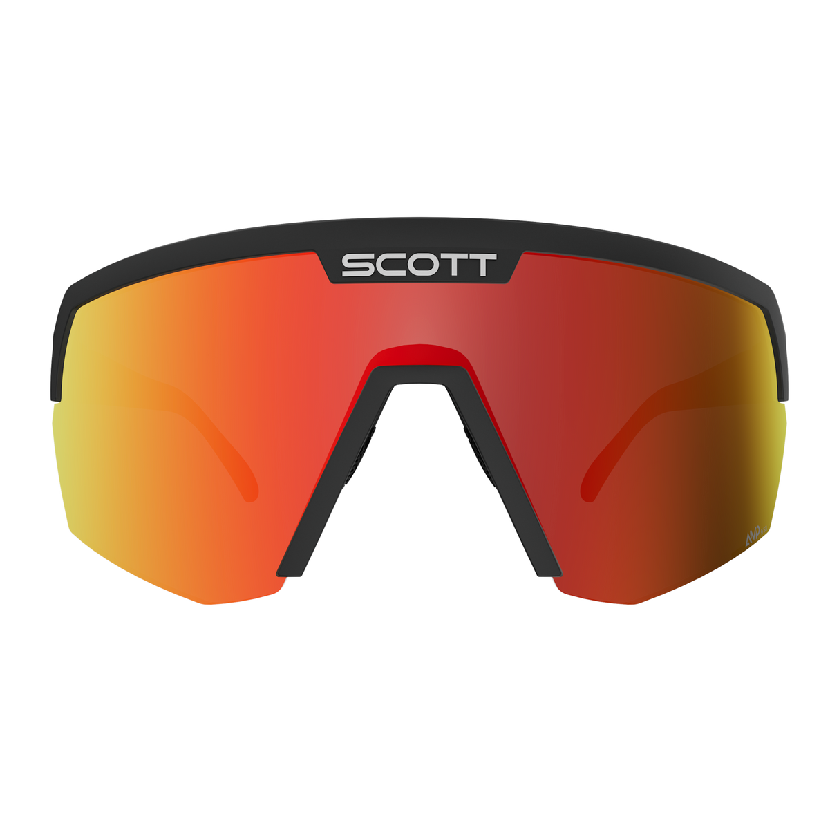 Occhiali Scott Sport Shield - Black Amp Red Chrome Scott
