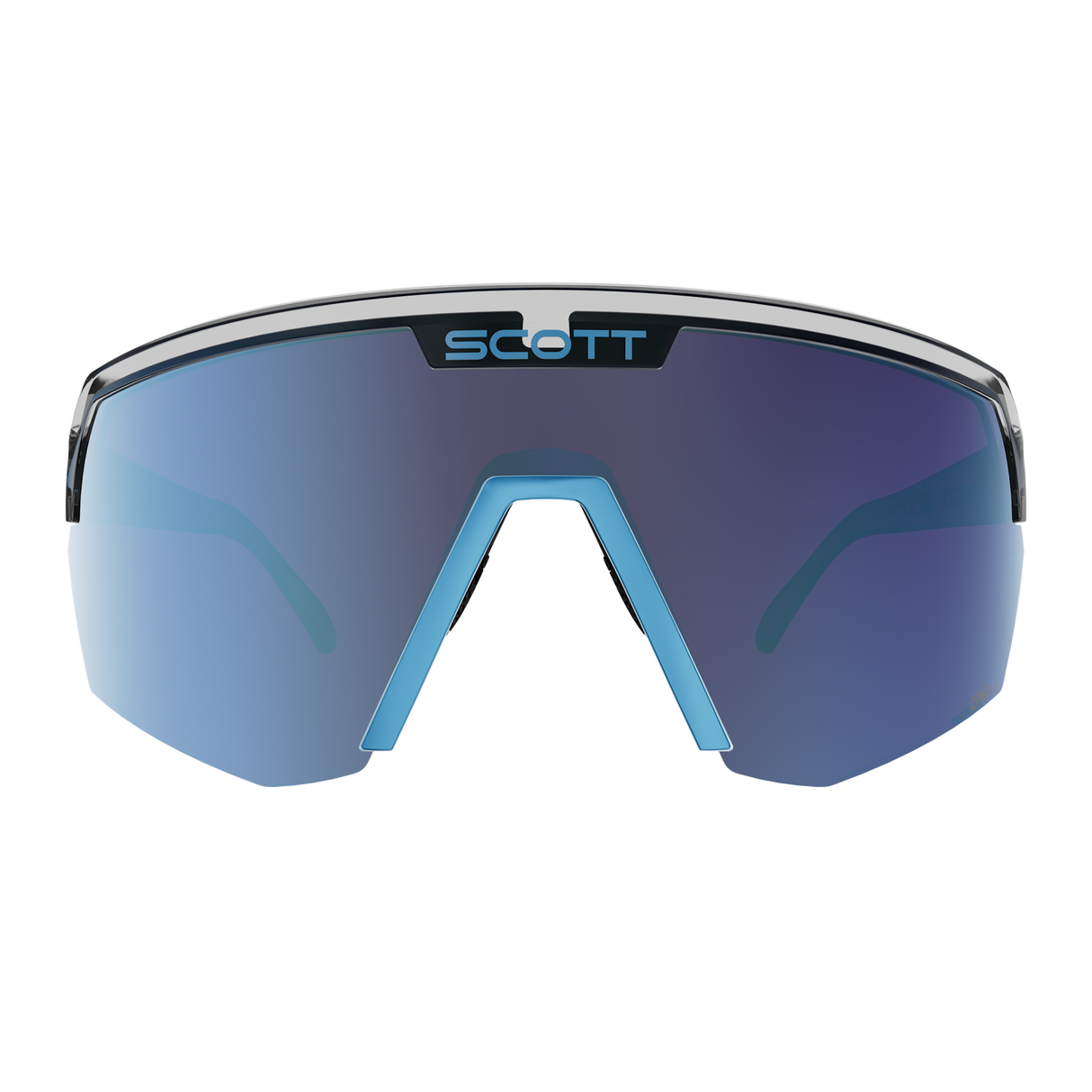 Occhiali Scott Sport Shield - Black Neon Blue Amp Beryl Blue Chrome Scott