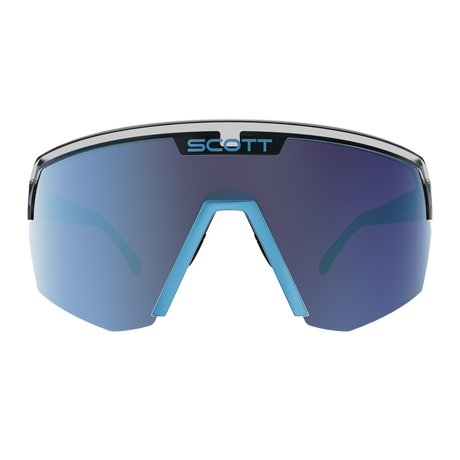 Occhiali Scott Sport Shield - Black Neon Blue Amp Beryl Blue Chrome Scott