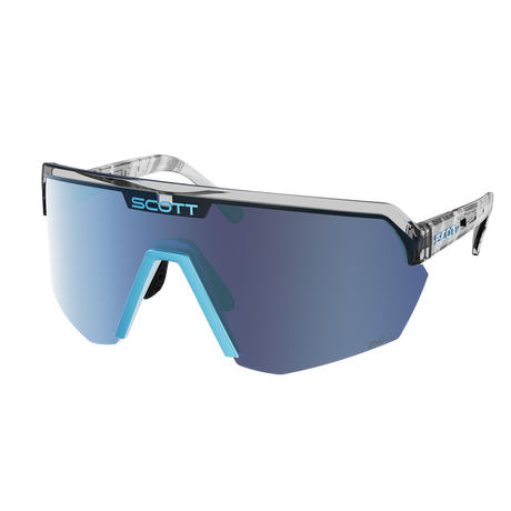 Occhiali Scott Sport Shield - Black Neon Blue Amp Beryl Blue Chrome Scott