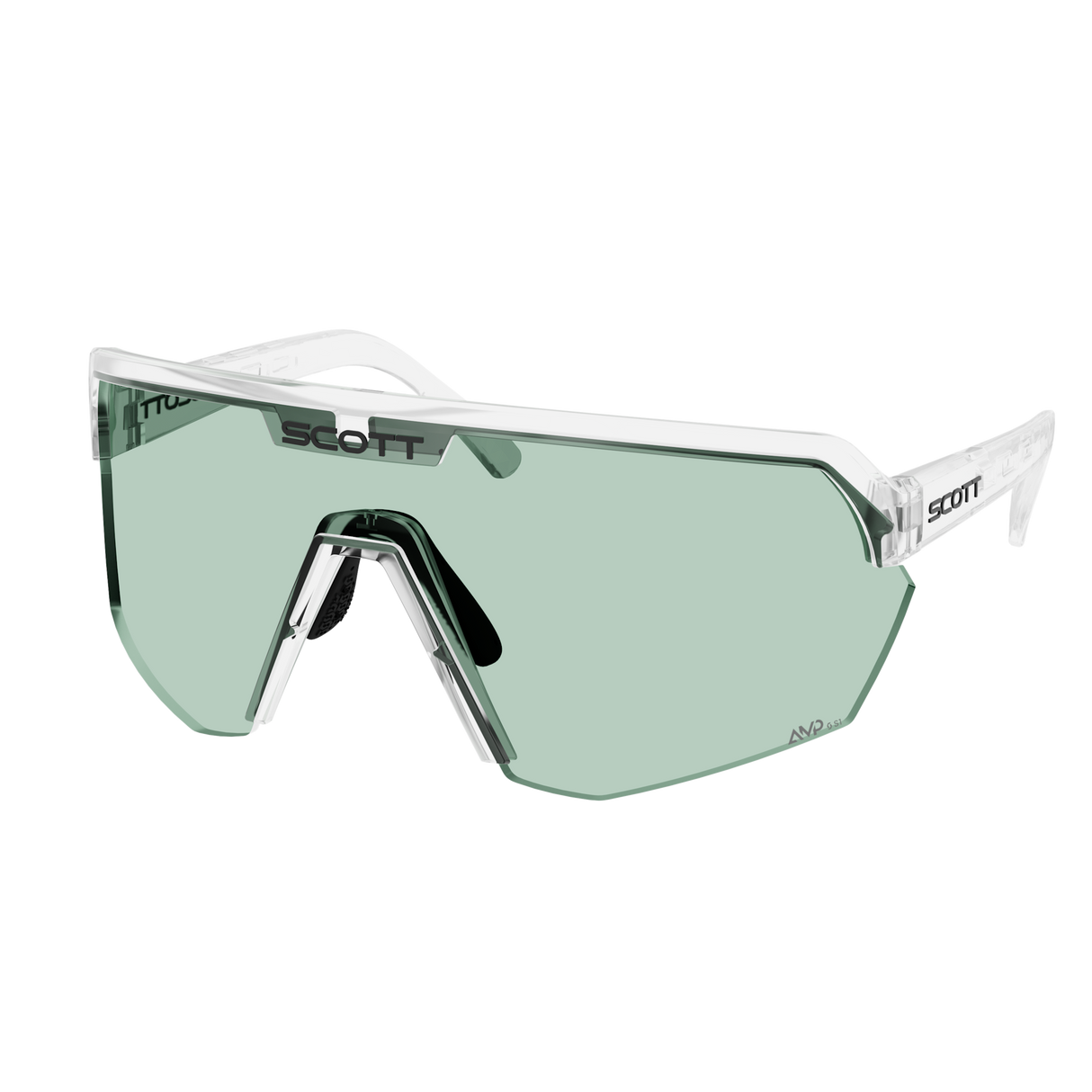 Occhiali Scott Sport Shield - Translucent Amp Green Scott