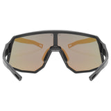 Uvex Sequenze Glasses - Black Matte Mirror Blue