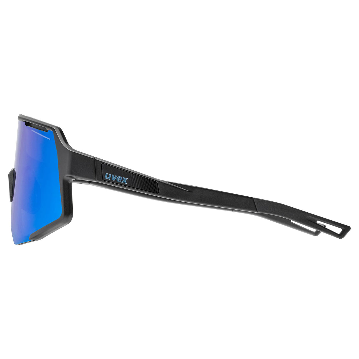Uvex Sequenze Glasses - Black Matte Mirror Blue