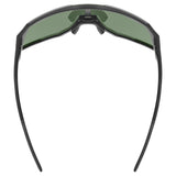 Uvex Sequenze Glasses - Black Matte Mirror Blue