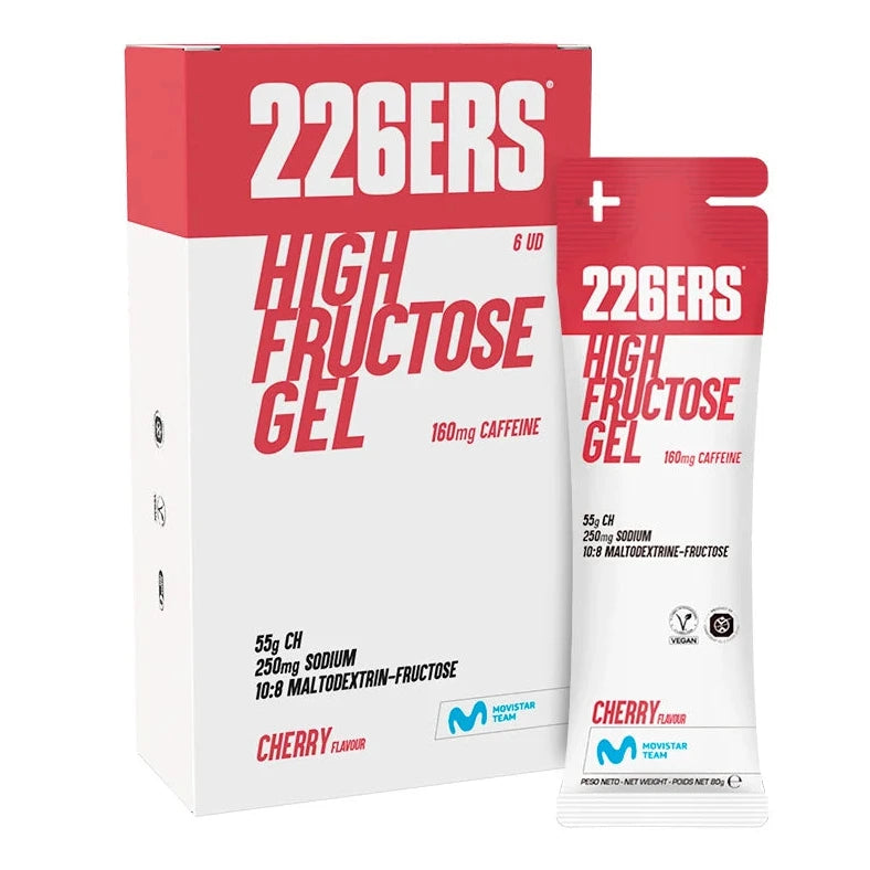 Box High Fructose Gel 160 mg Koffein 226ERS 6x80g - Kirsche