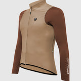 Maglia maniche lunghe Pissei Primapelle Bicolor - Argilla espresso