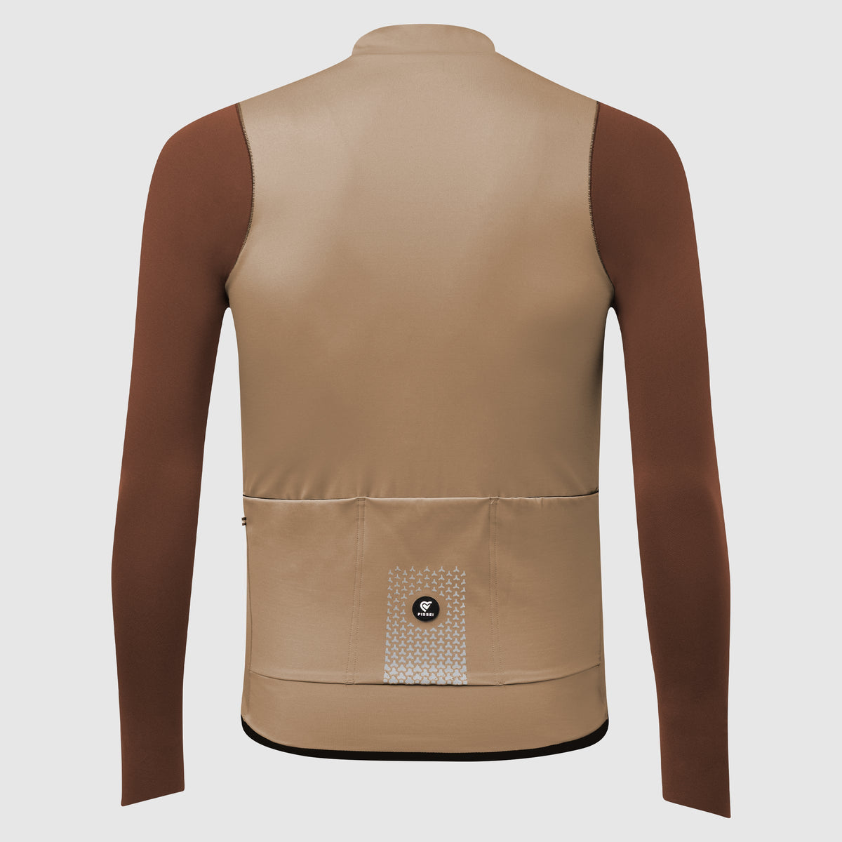 Maglia maniche lunghe Pissei Primapelle Bicolor - Argilla espresso