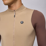 Maglia maniche lunghe Pissei Primapelle Bicolor - Argilla espresso