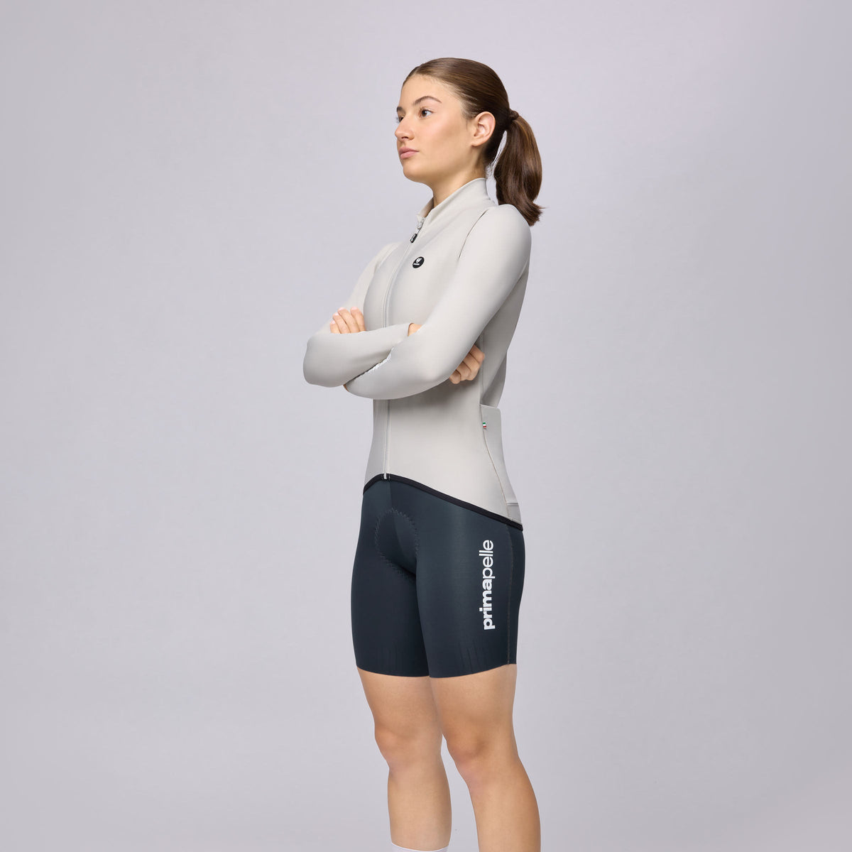 Jersey women's long sleeve Pissei Primapelle - Stone