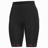 Pantaloncini donna Ale PR-E Strada 2.0 - Nero fucsia Ale