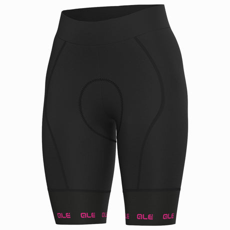 Pantaloncini donna Ale PR-E Strada 2.0 - Nero fucsia Ale