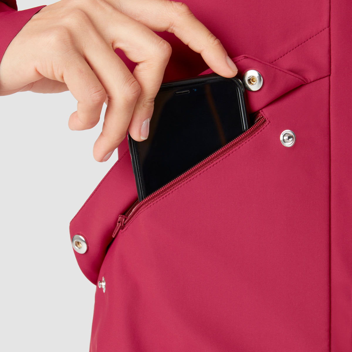 Parka donna La Passione Commuter - Rosso ciliegia La Passione