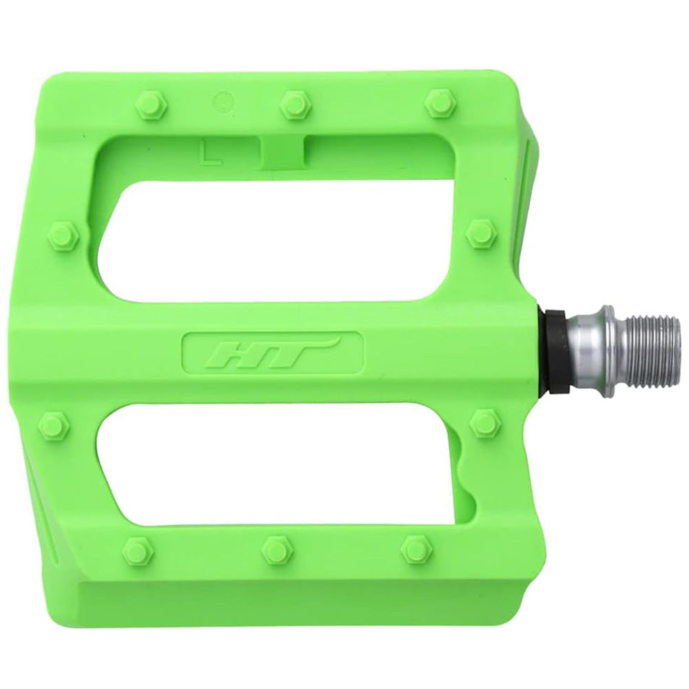 Pedali flat HT Nano-P PA12 - Verde HT-Components