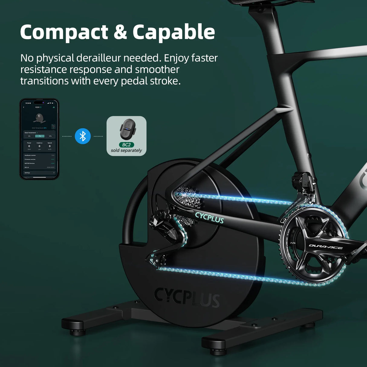 Rullo Cycplus R200 Smart a Trasmissione Diretta Cycplus