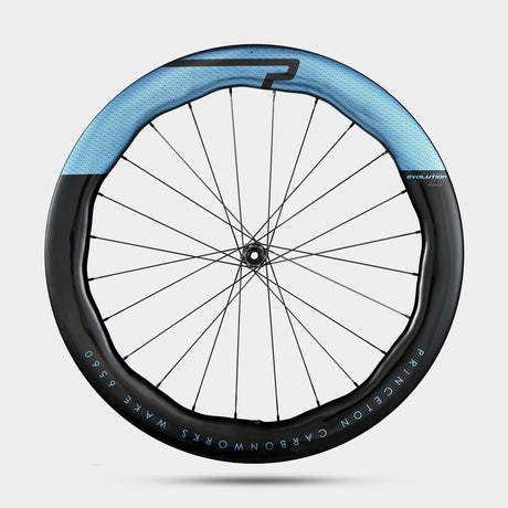Ruote Princeton Carbonworks WAKE 6560 EVO 2 Disc DT 180 CL - Azzurro Princeton Carbonworks