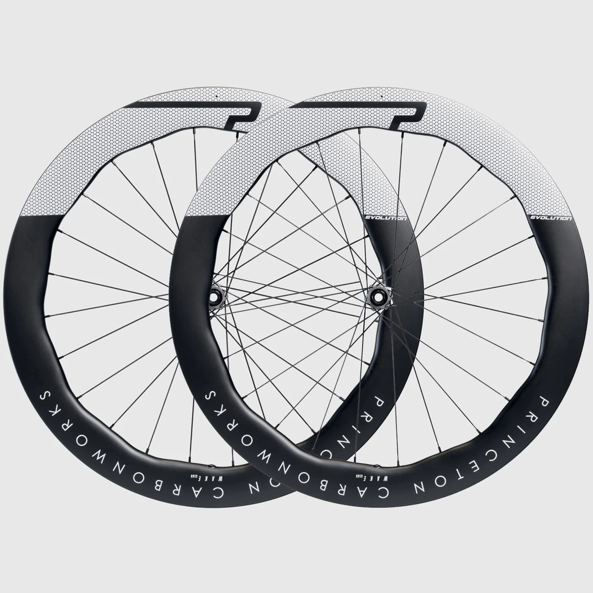 Roues Princeton Carbonworks WAKE 6560 EVO Disc DT Swiss 180 EXP CL - Blanc brillant