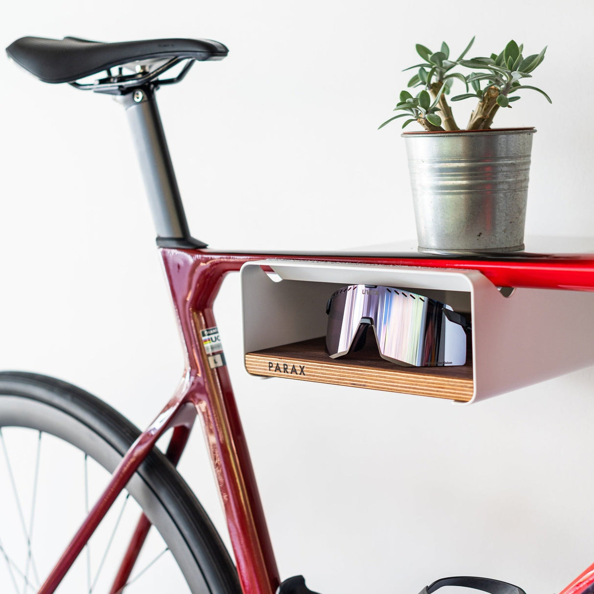 Support de vélo mural Parax S-Rack M - Blanc