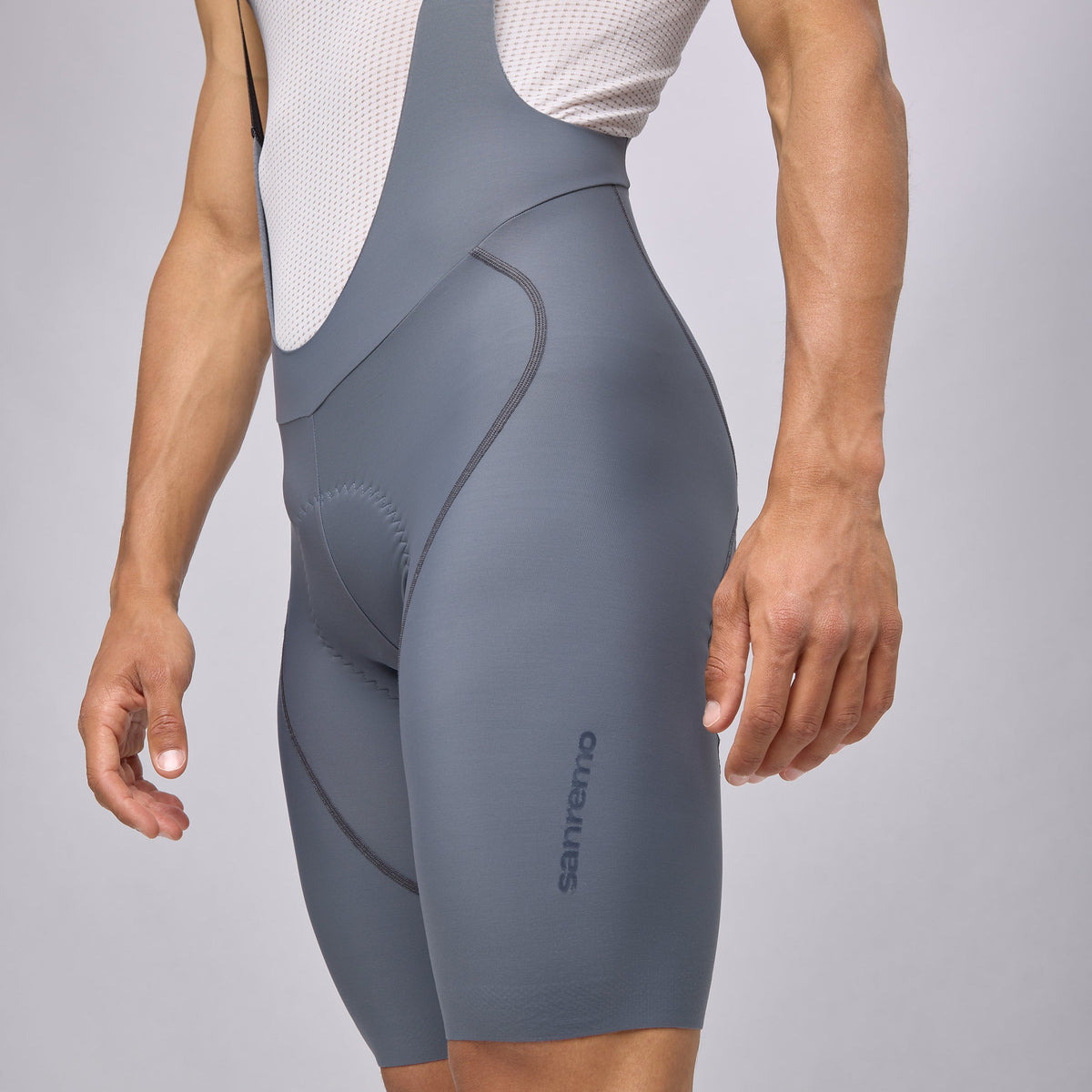Bib shorts Pissei Sanremo Thermal - Slate