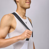 Bib shorts Pissei Sanremo Thermal - White