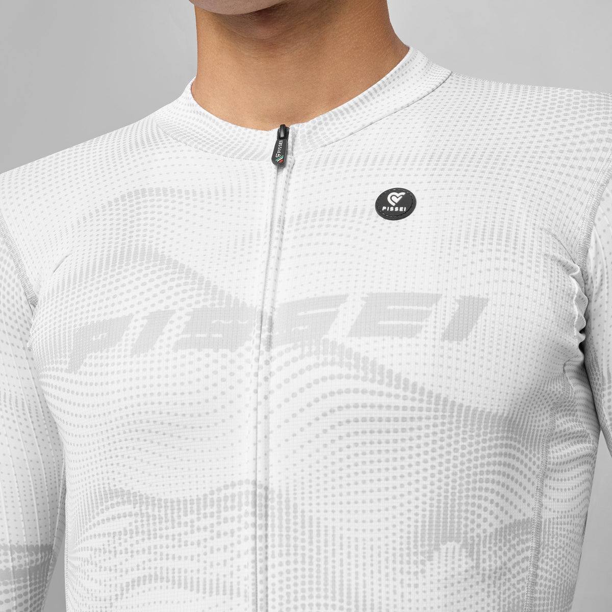 Maillot manches longues Pissei Sanremo - Blanc gris