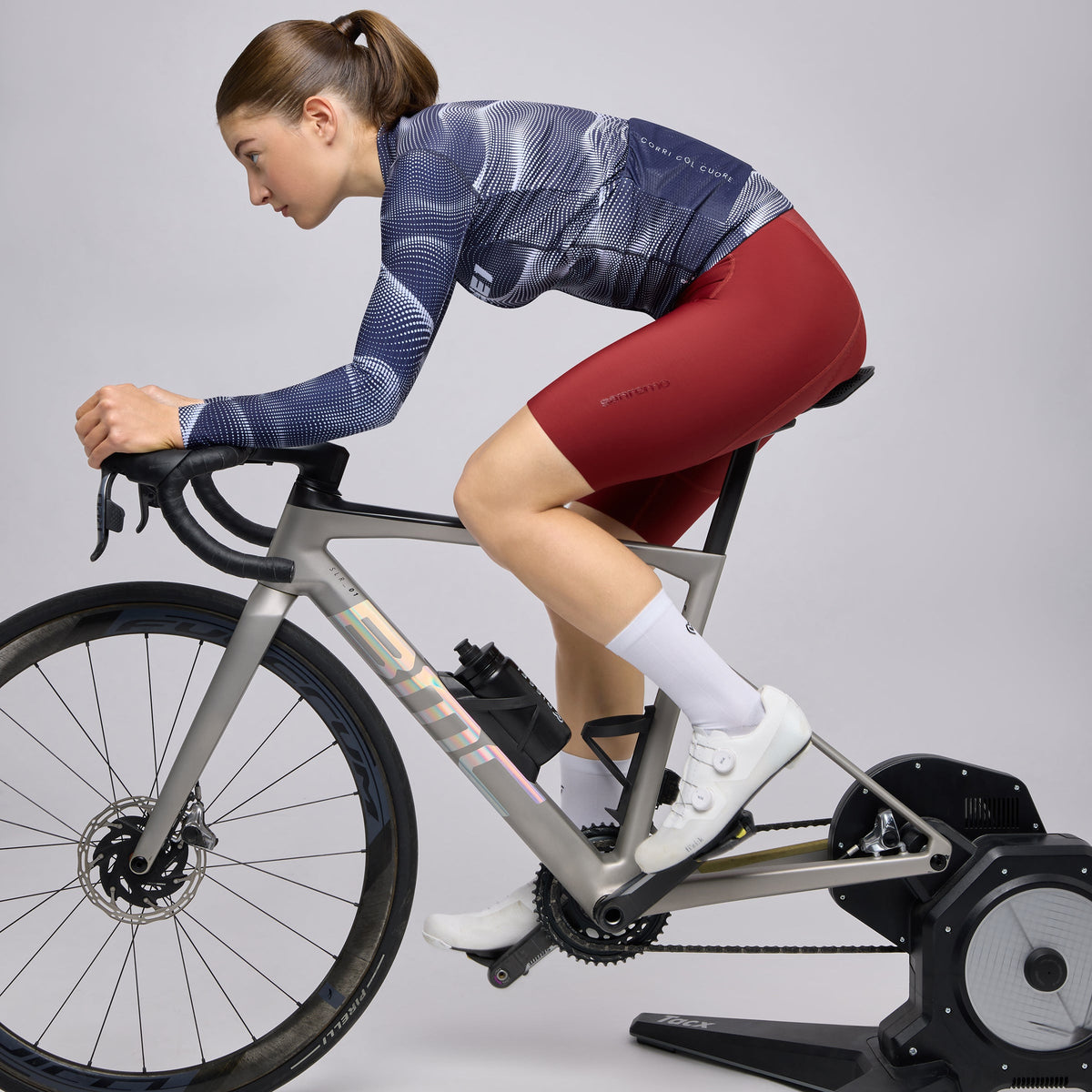 Maglia maniche lunghe Pissei Sanremo - Blu celeste