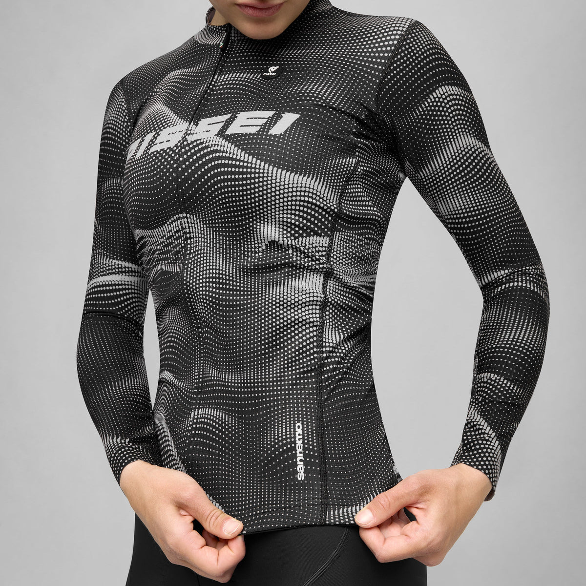 Maillot de manga larga Pissei Sanremo - Negro gris